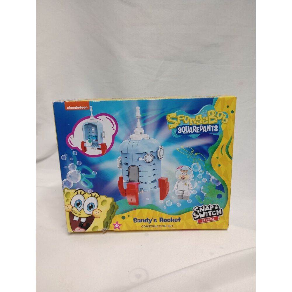 New Nickelodeon SpongeBob SquarePants Sandy's Rocket Building Set *MIB* 95‎ pcs.
